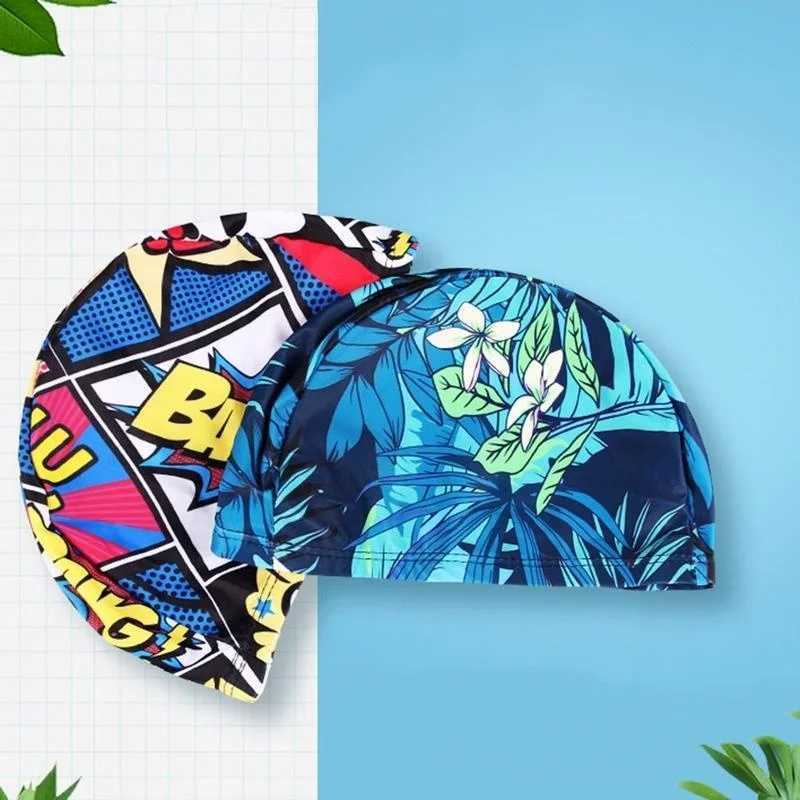 Adult swimming cap mens and womens new cloth cap student swimming cap high elasticity comfortable and fashionable swimming cap CL241009