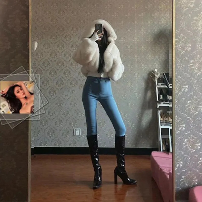 Autumn and Winter Fur Coat Womens Fashion Edition Fur Jacket Integrated Thickened Warm Short Wear 241007