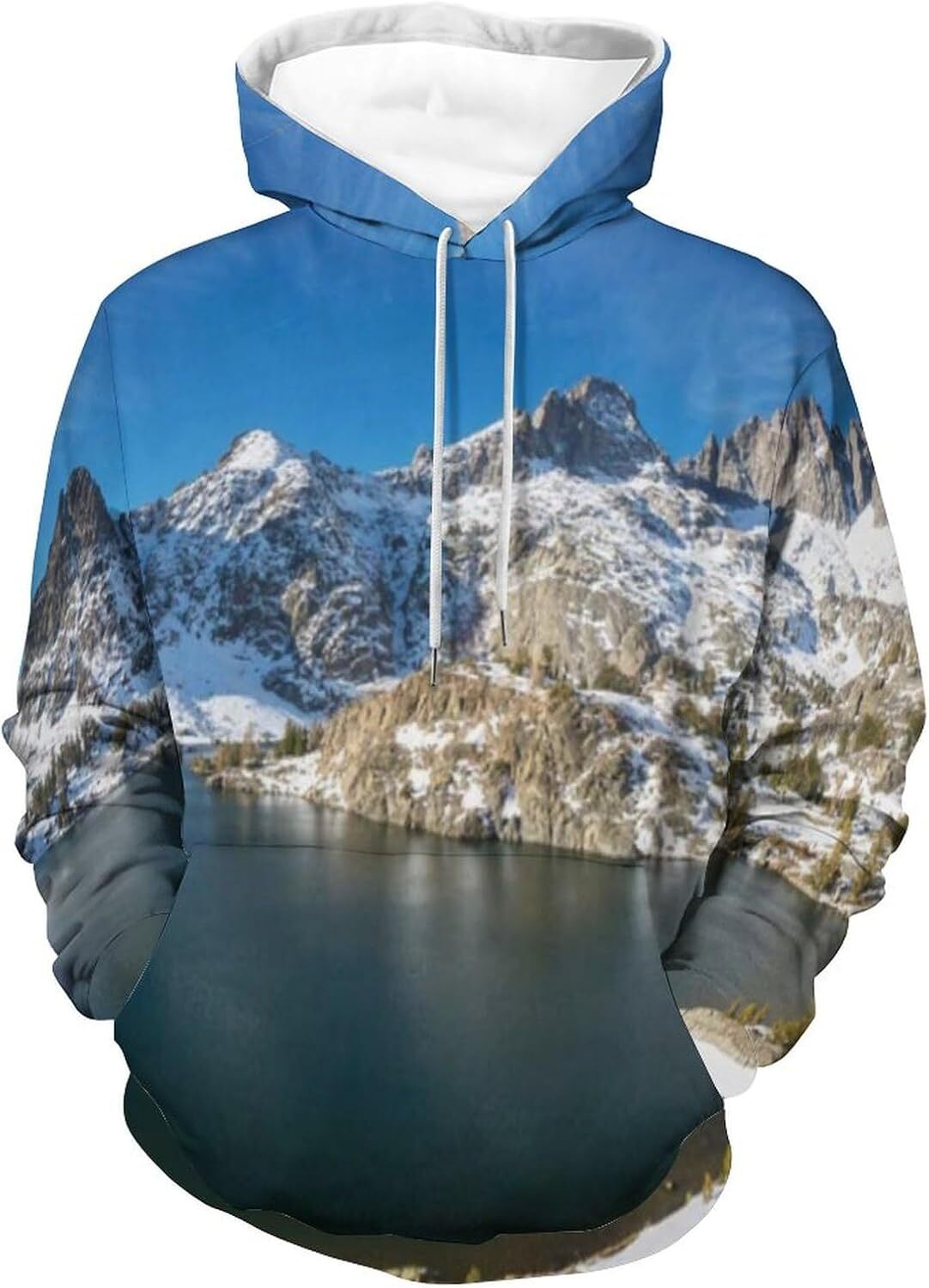 Hoodie for Mens Womens Mens Unisex Novelty Hoodies Dusk Time at Niagara Falls Sunset at Horseshoe Falls Canadian Famous Landmark Souvenir Graphic