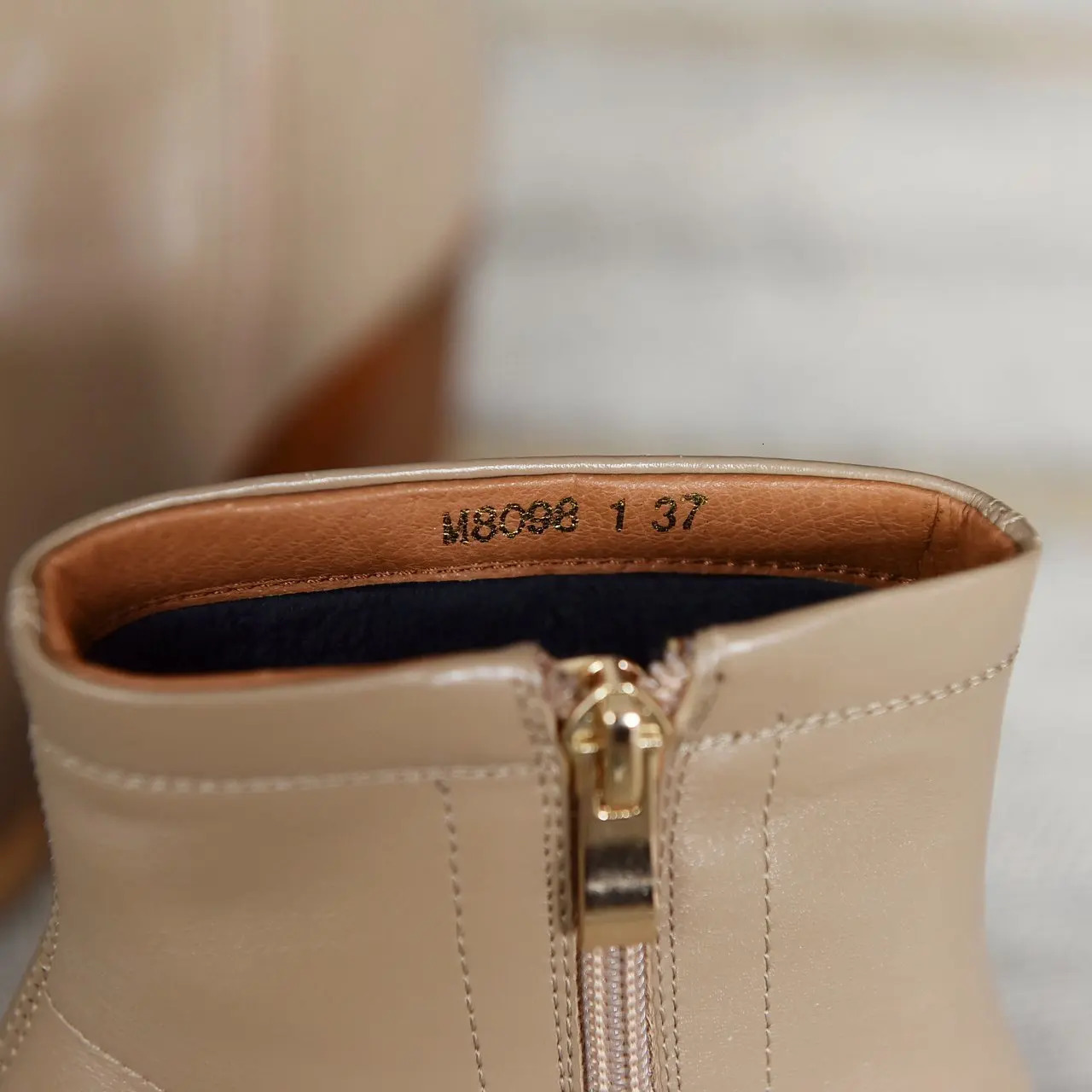 Winter Hingh high heels PU Ankle brown black boots Square high heels women riding suede square toe leather boots women Botas Mujer 241007