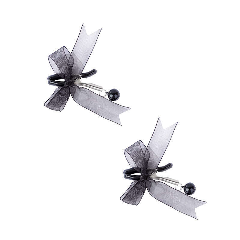 Adult products SM props lace bow sex nipple clip teasing flirting bell clitoral clip masturbation toy