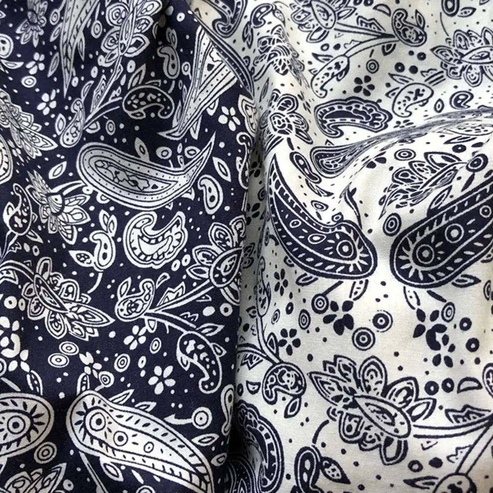 Cotton shopping bag reusable open pocket handbag Bandanna printing high-capacity ten letter travel bag 241008