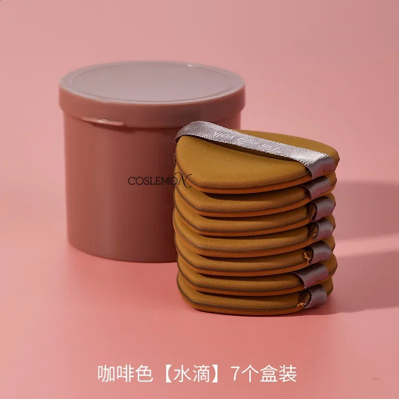 7-piece cosmetic sponge set face foundation make-up powder puff concealer makeup accessories air cushion mixer tool with storage box 241008