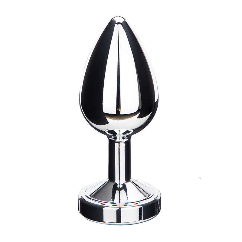 Female SM prop anal expander glowing metal anal plug female slave punishment training erotic anal plug alternative adult product
