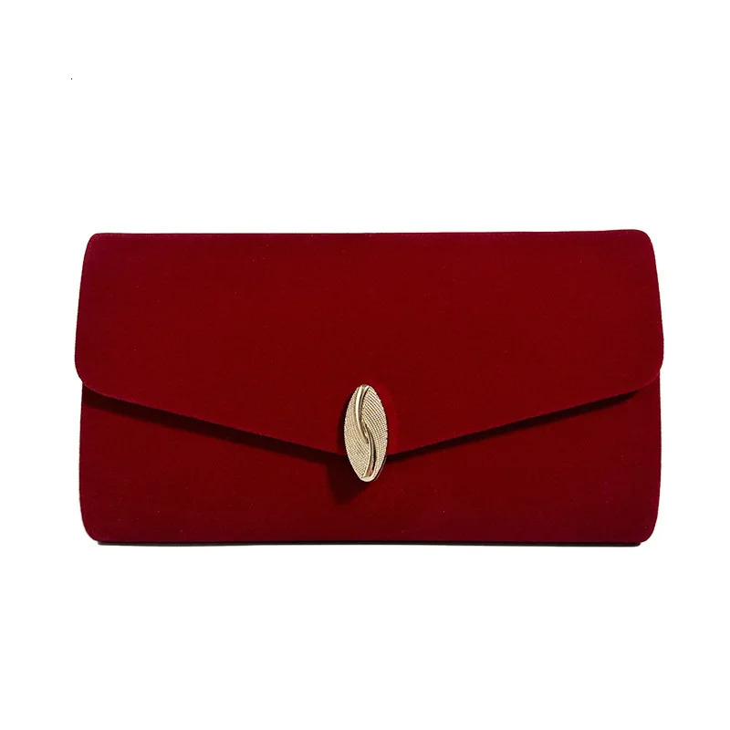 Red blue vintage elegant velvet evening bag fashionable high-end sensory clutch shoulder bag wedding party womens small handbag 241008