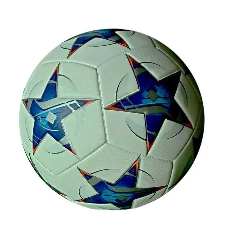New Arrival Blue Official Size 5 Football Prier Goal Team Match Ball Training Ague Sports Equipment Football Top ClassW241008