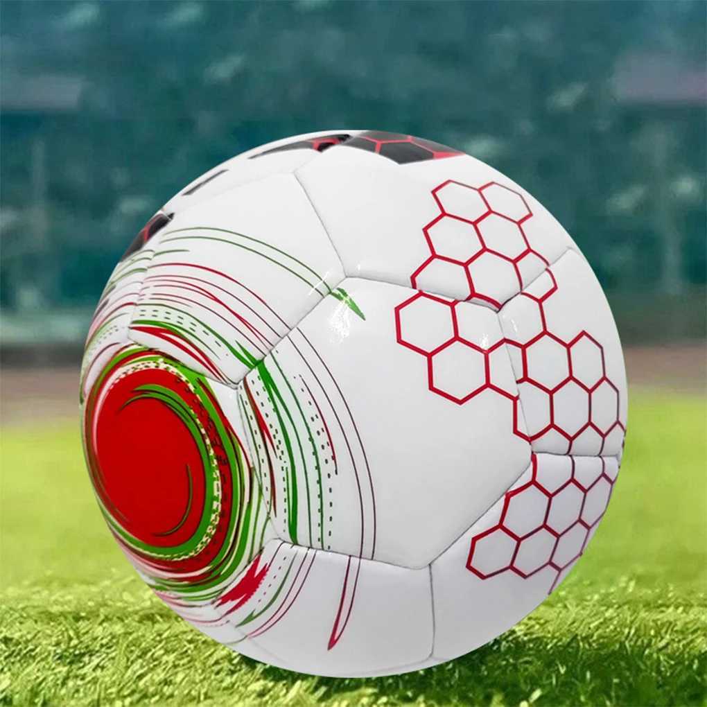 New Blue Football Outdoor Game Training Official Size 5 PVC Trainer Team Match FootballW241008