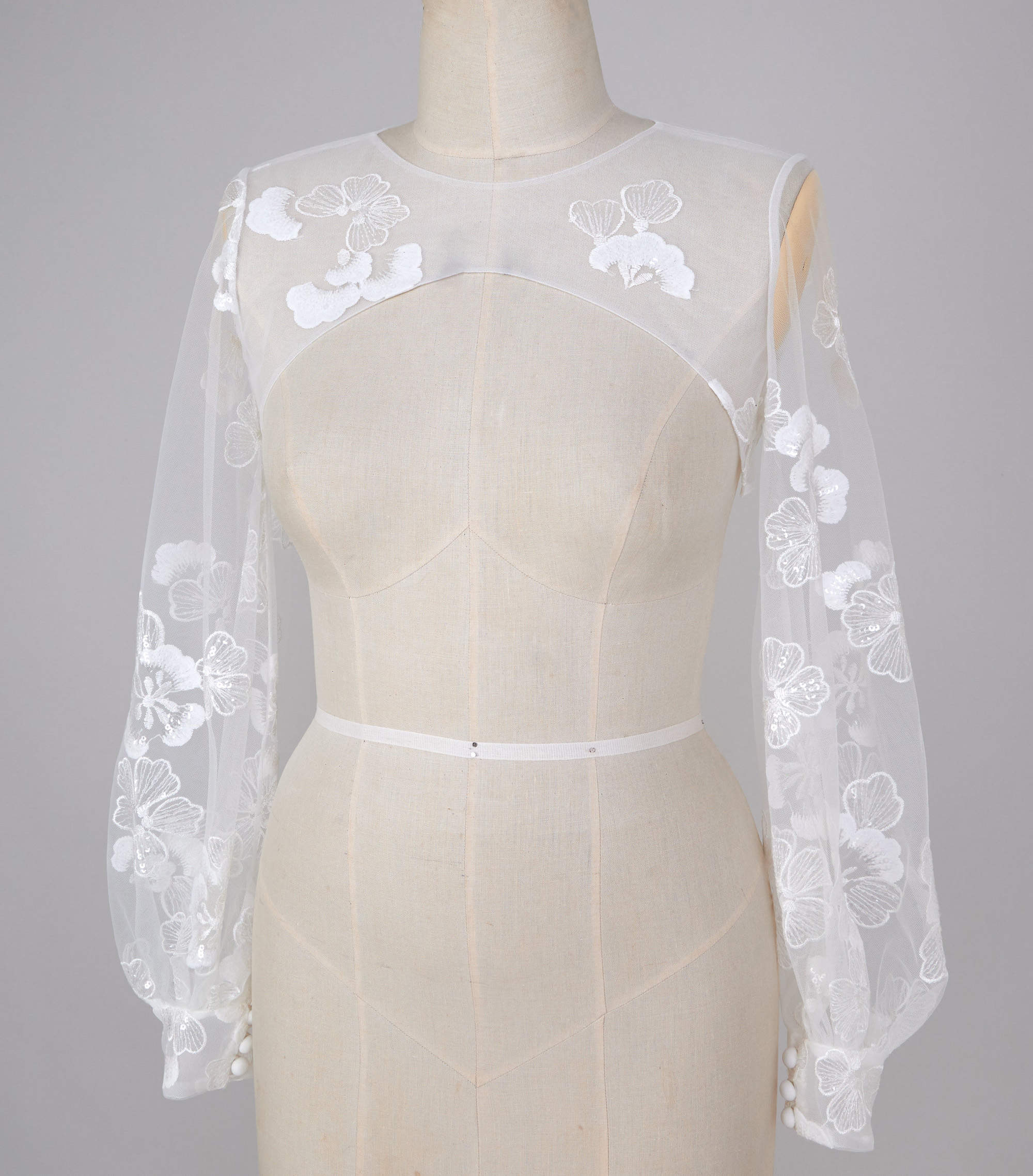 Elegant Appliques Jacket Lace Long Sleeve Bride Wraps Jackets For Strapless Bridal Dress Wedding Accessories Custom Made