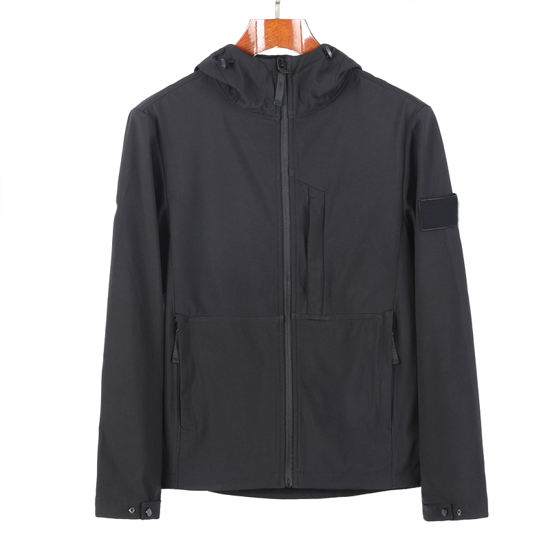 Fall/Winter Windproof Hooded Men's Loose American Toog Waterproof Jacket Coat