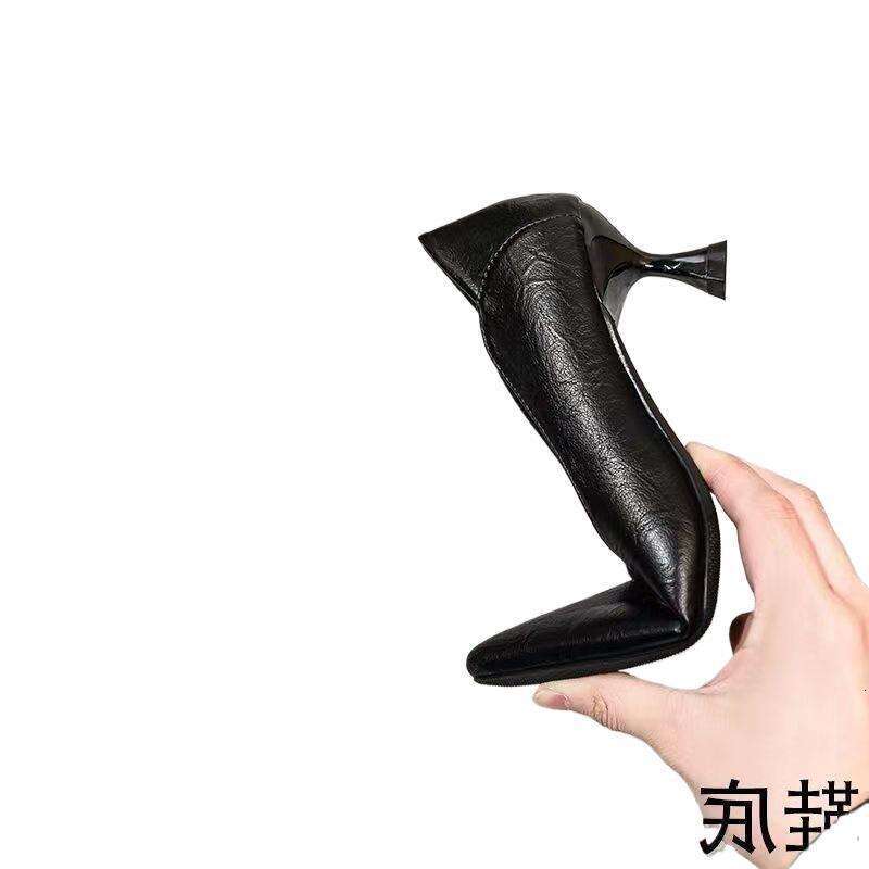 Work Clothing, Custom-Made Leather, Professional Slim Two On Soft Soled Shoes, Flight Attendant High Heels, Women's Shoes