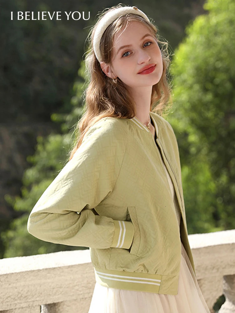 I believe in your womens short sleeved French jacquard raglan sleeves spring baseball uniform foreign chic jacket 2241185467 240930