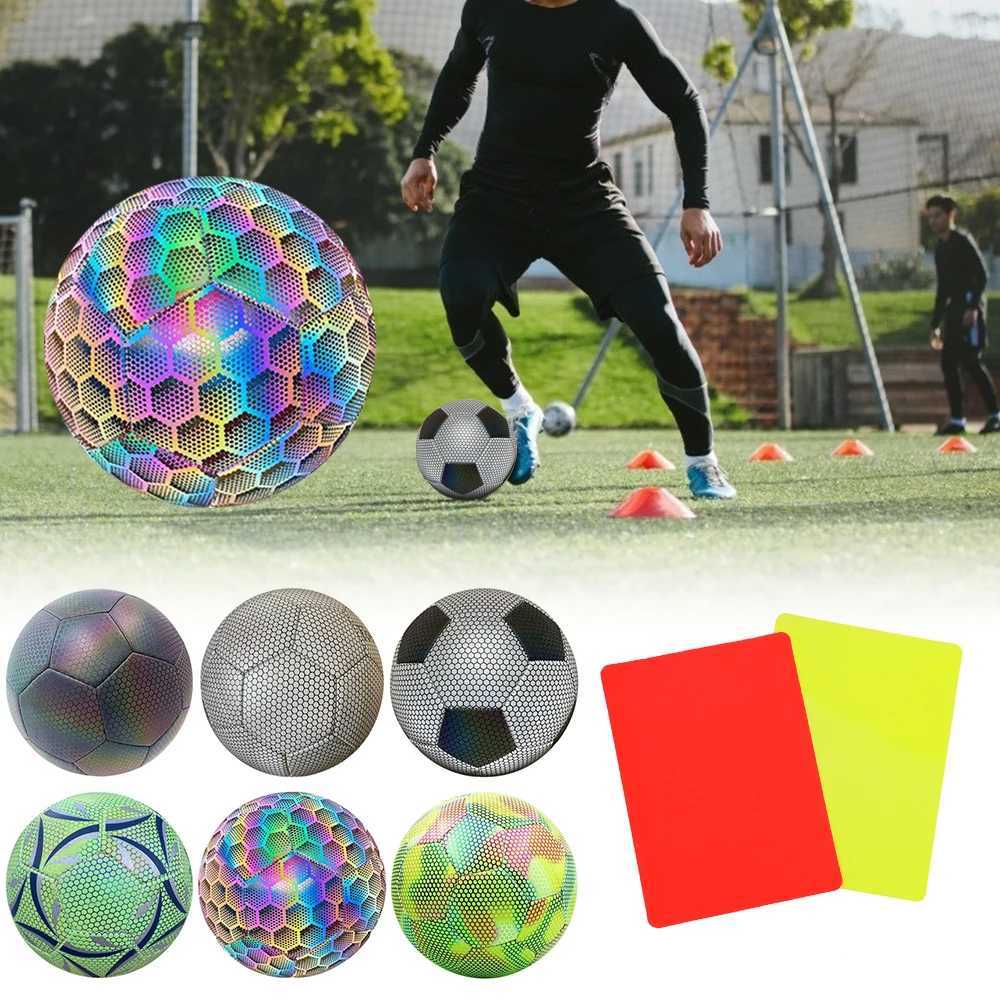 Luminous Rcctive Football Night Light Football Adult Size 5 Sports Training Ball Football Match EquipmentW241008
