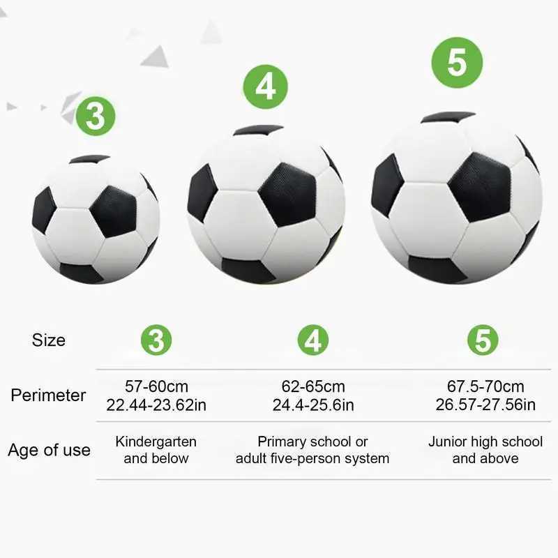 Outdoor PVC Childrens Football Training Ball Durab Size 3 4 5 Childrens Football Ball Christmas GiftW241008