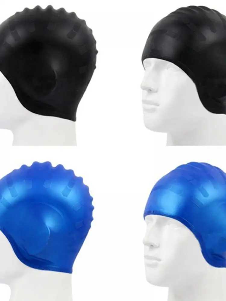 Summer adult swimming cap long haired waterproof swimming pool cap protective large Natacion silicone diving swimming cap CL241009