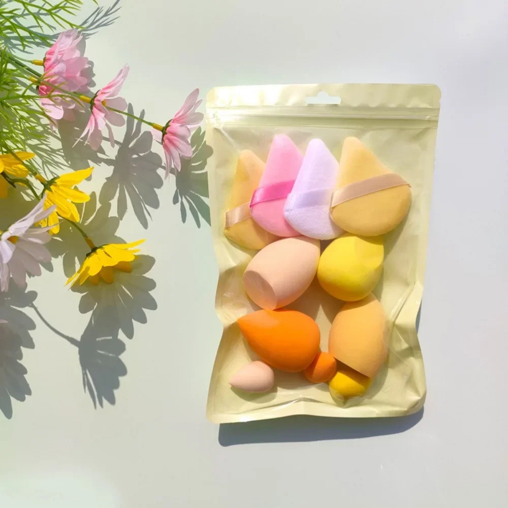 11/12 pieces of cosmetics - Puff Makeup Sponge Blender Beauty Egg Base Sponge Powder Puff Womens Makeup Accessories Beauty Tools 241008