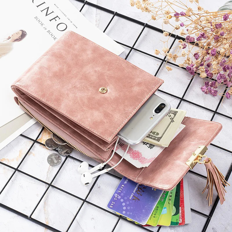 Fringes Womens Shoulder Bag Mobile Mini Cross Body Bag Womens PU Leather Wallet Multi functional Wallet 241008