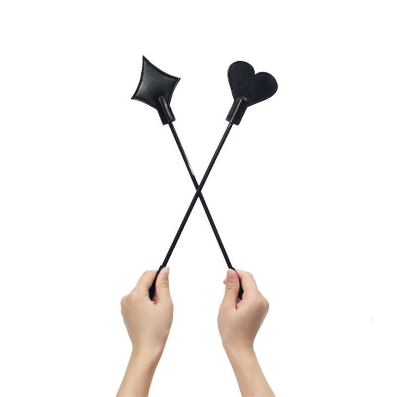 Cross border export SM adult sex toy leather racket peach heart pointed horn heart-shaped plum blossom leather racket Amazon