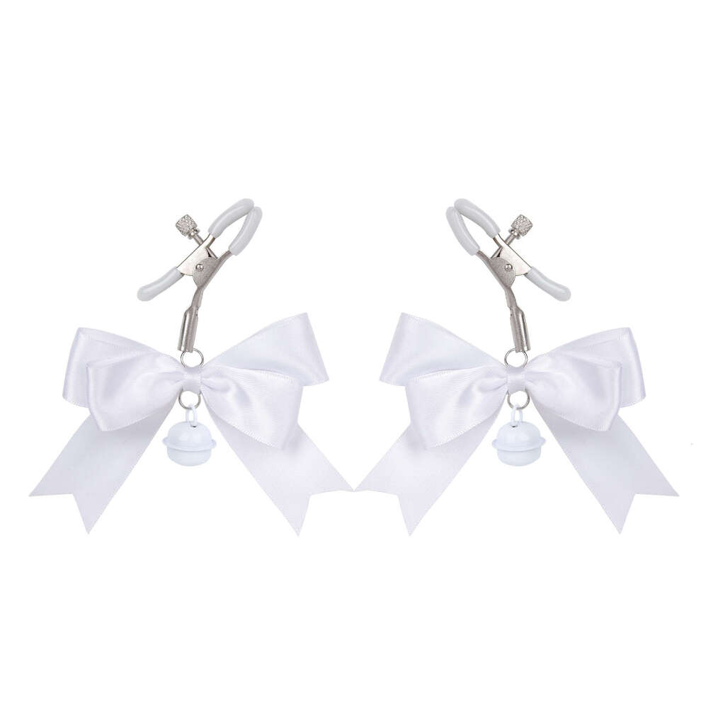 SM Props Sex Milk Clip Bow Bell Milk Clip Nipple Training Masturbation Toys Alternative Adult Products