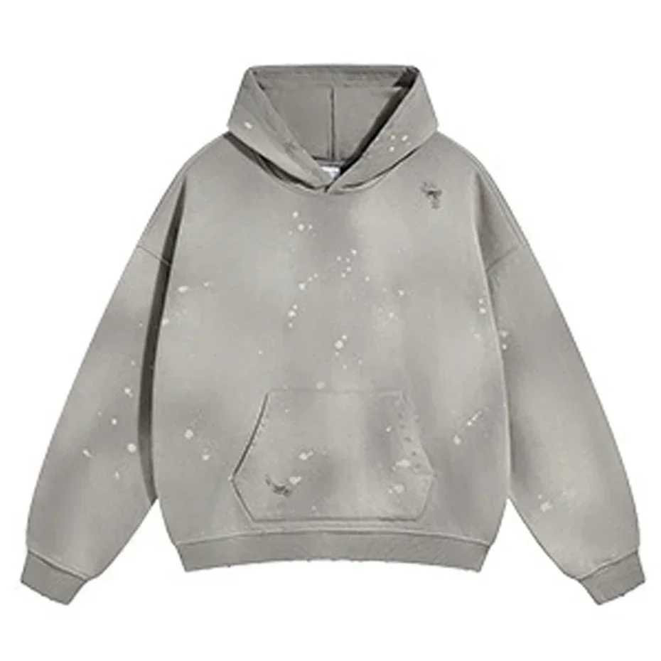 Men's Hoodies Sweatshirts Mens Tracksuits Mens Sets Autumn Winter Hoodies Pants Male Vintage Oversized Hoodie Streetwear Spot Suits Black Q241009