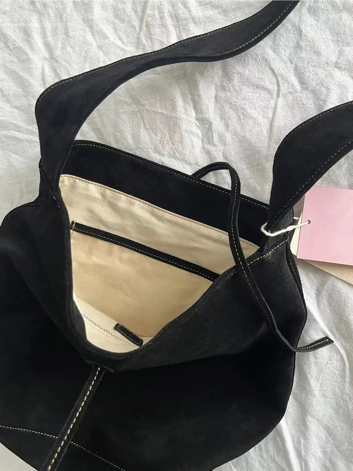 Miyagawa Autumn/Winter Womens Retro Suede Bucket Bag Korean High Quality Handbag Shoulder Cross Bag 241008