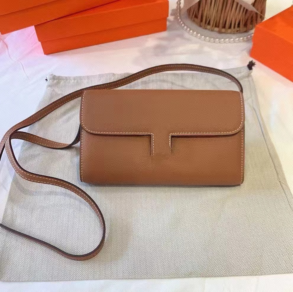 Designer Cow Leather Shouler Bags Purses And Handbags Genuine Leather Women Clutches Envelope Flap Bag Wallets Gold Buckle Long Design Wallet Card Holders 2446
