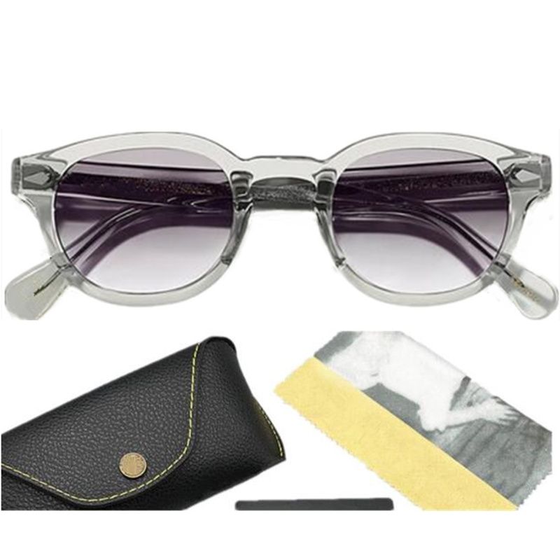 Retro-Vintage Johnny Depp Crystal-Gray Plank Sunglasses UV400 Goggles Polarized Gradient Comfortable-Safety Driving Occhiali da solfishing glasses des