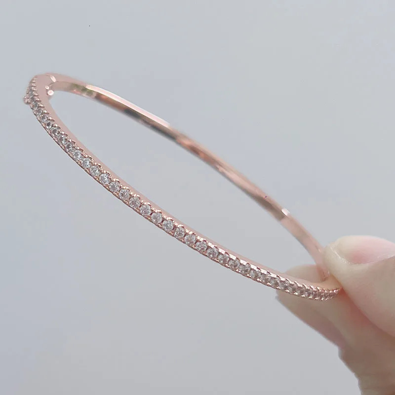 High quality pure 925 silver womens gold diamond wedding jewelry rivet bracelets designer bracelet women luxury jewelry gold mens bracelet designer br - view 5