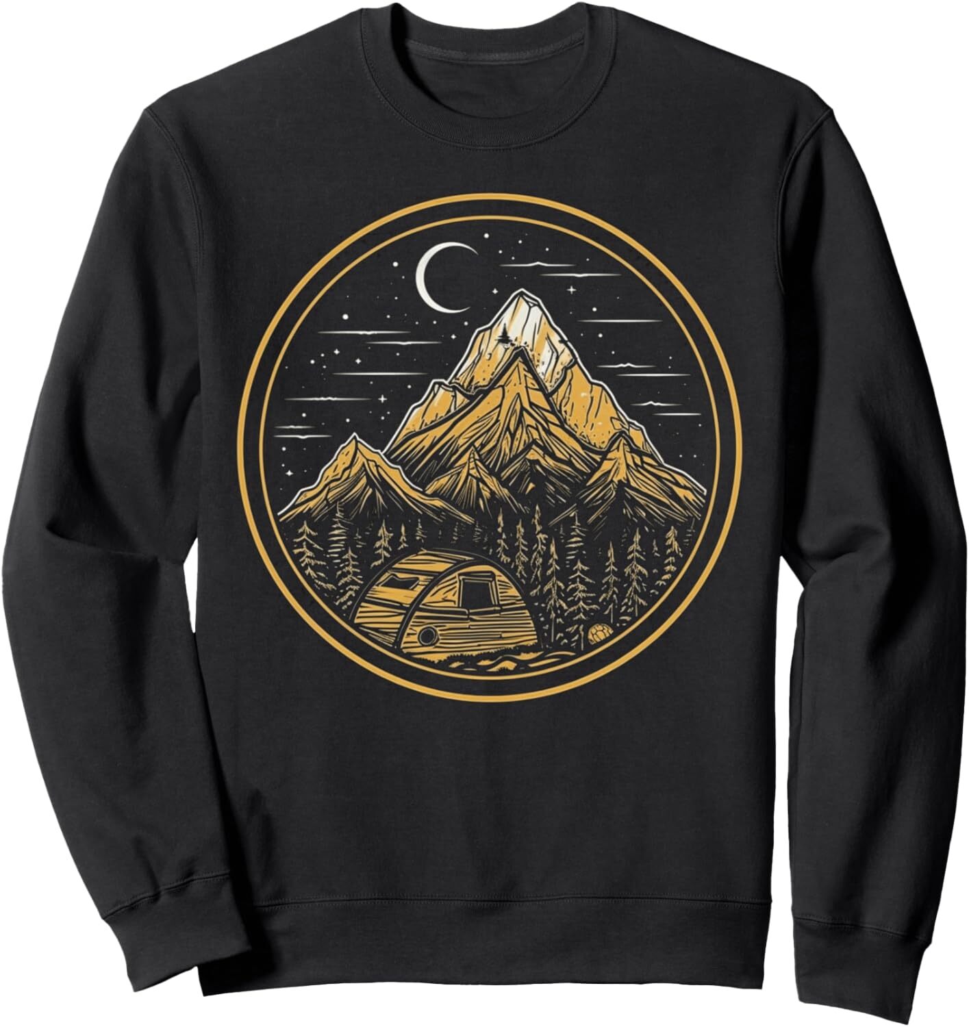 Long Sleeve Shirts for Men sweatshirt Camping Hiking Mountain Forest Nature Lover Camper Gifts Sweatshirt Tee Streetwear Casual tops clothes