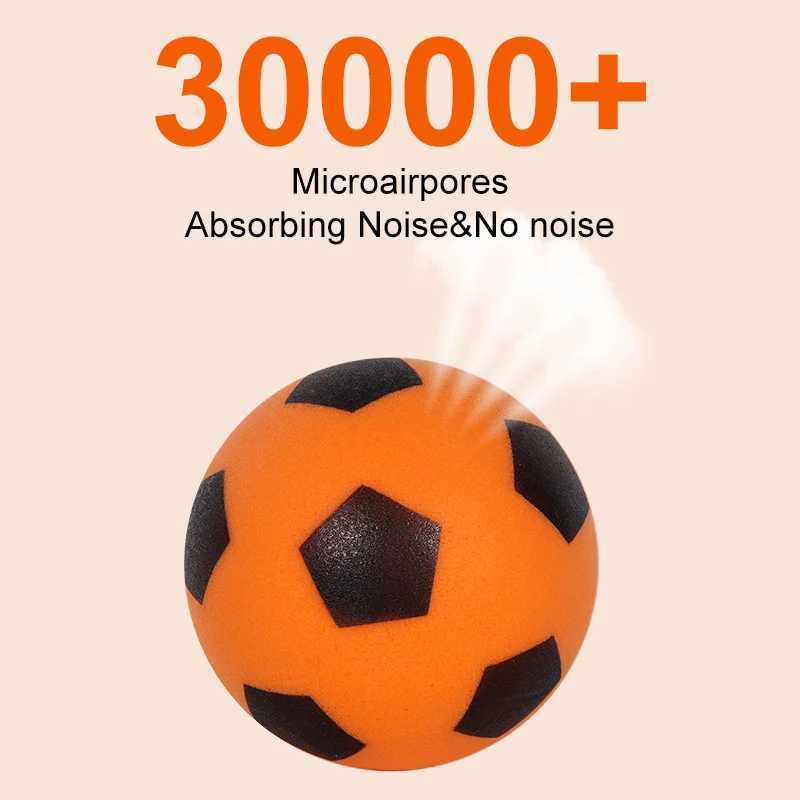 Sint Football PU foam soft football noiseless indoor sports games quiet training at home practice bouncing ball boys and girlsW241008