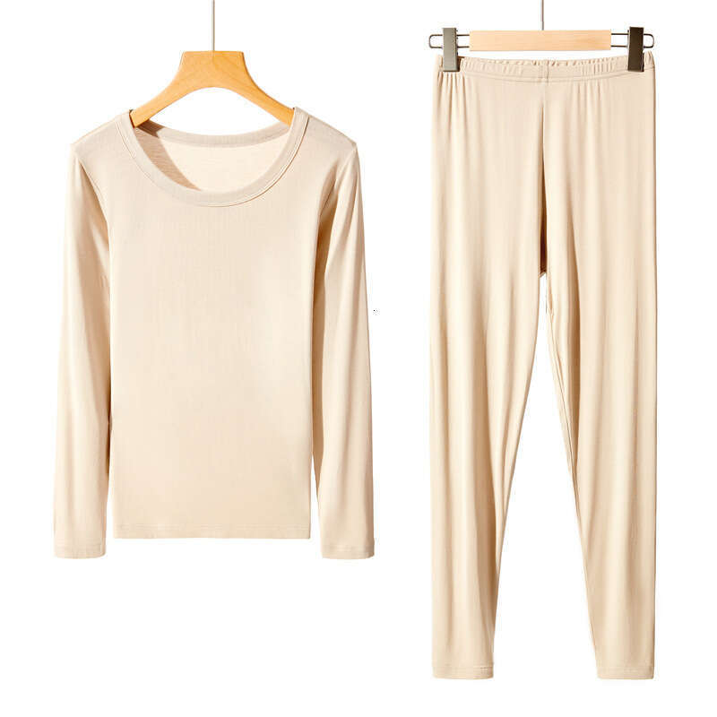 and Warm Underwear Set Beauty Body Tight Winter Top Bottom Shirt Autumn Pants Thin Women's Clothing