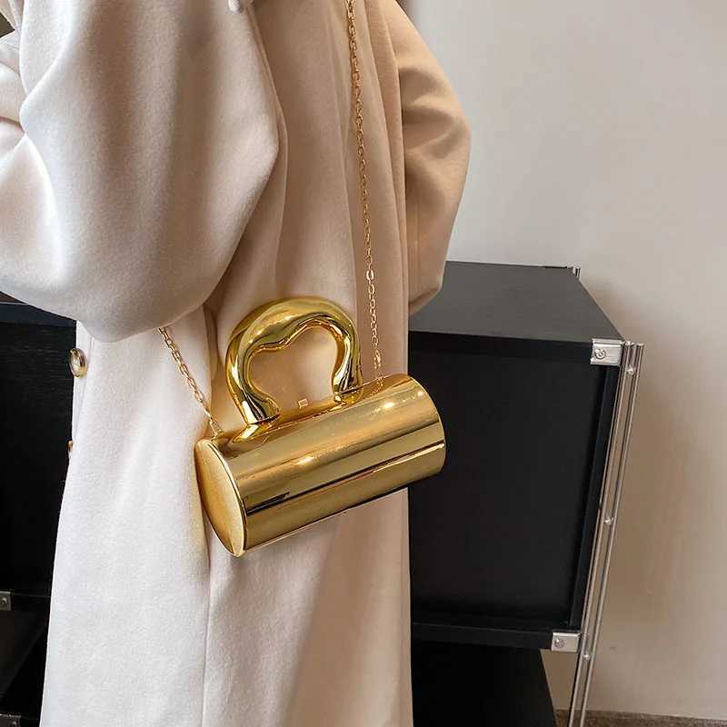 Acrylic Mirror Women s Bag 2024 Trend Fashion Cylinder Handbag Woman Chain Crossbody Makeup Small Shiny Female Shoulder 241009