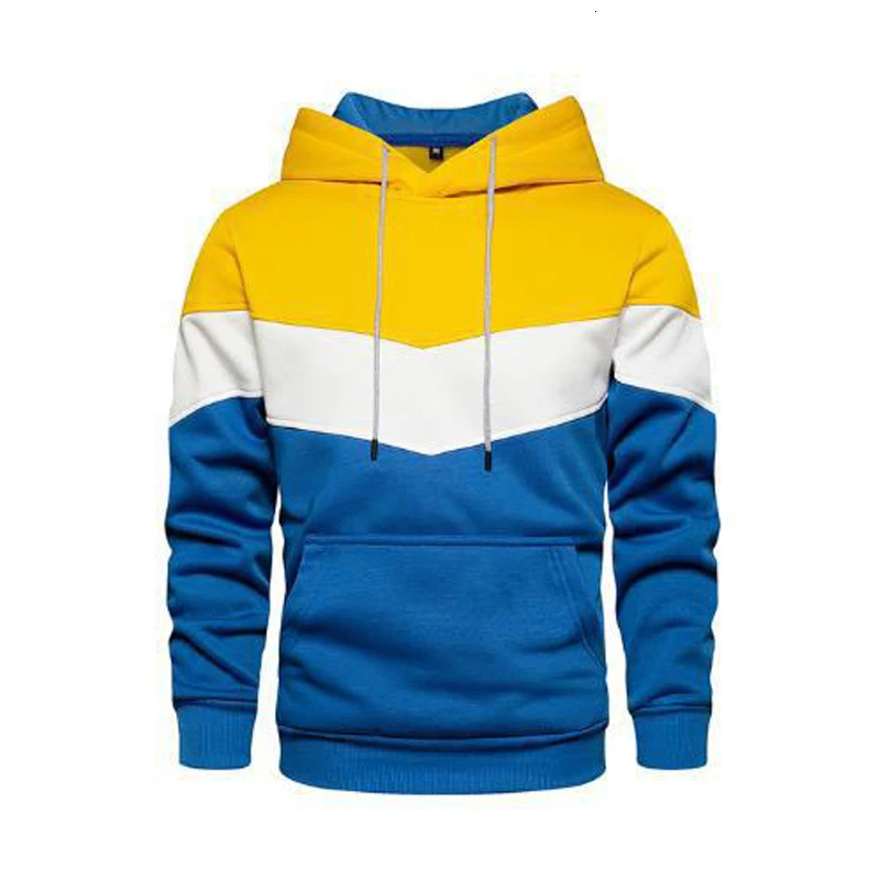 Spring Autumn Mens Hoodies Color Striped Slim Hooded Sweatshirts Coats Male Casual Sportswear Streetwear Drop 240930