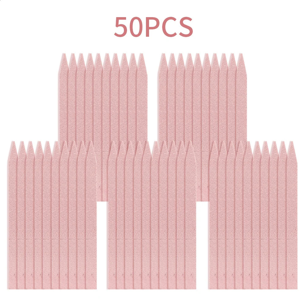 20/50 pieces/set of nail file pump stone used to remove cutin dead skin UV gel polishing buffer quartz sanding tool 241008