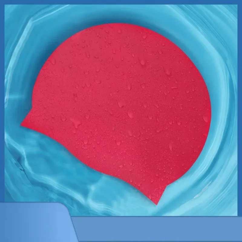 Customized swimming cap durable waterproof high-quality elastic silicone swimming pool cap CL241009