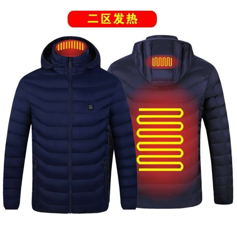 Winter intelligent electric suit USB heating constant temperature cotton jacket men and women