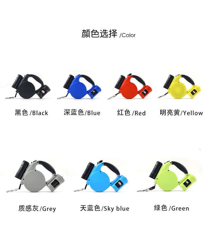 Dog rope nylon automatic retractable large dog leash pet supplies