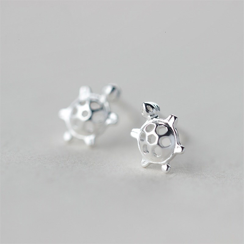 Needle Fashion Personality Cute Animal Little Turtle Male and Female Couple Earrings