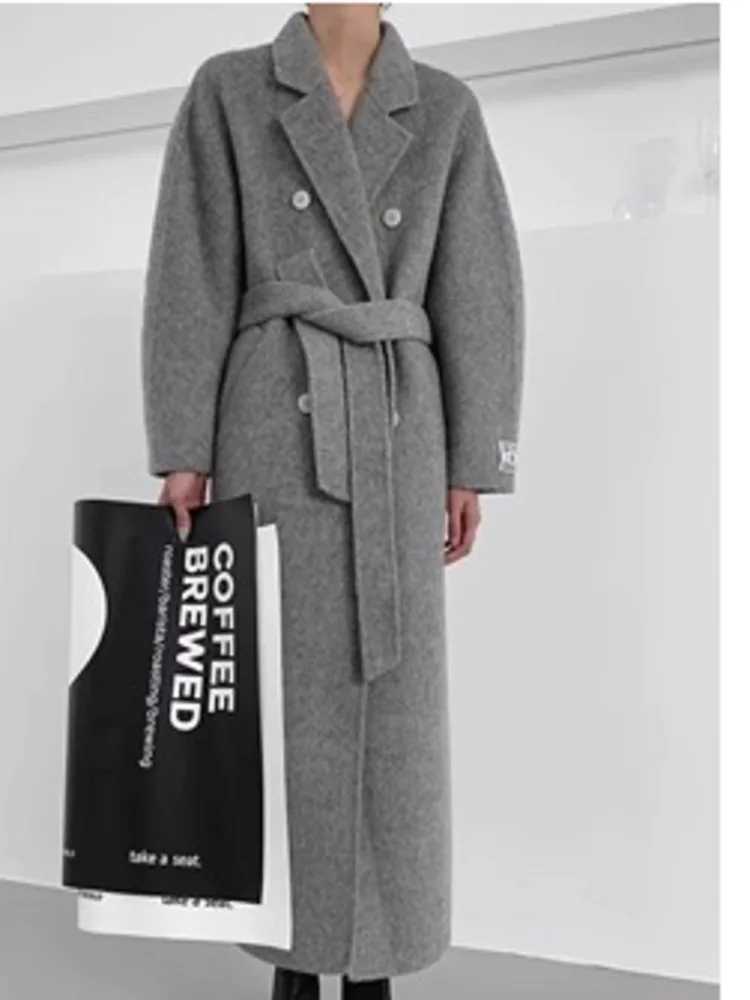 XIWEN Sheep Camel Fleece Double Sided Woolen Coat For Womens Autumn And Winter Hepburn Style 2024 New XF885X241009