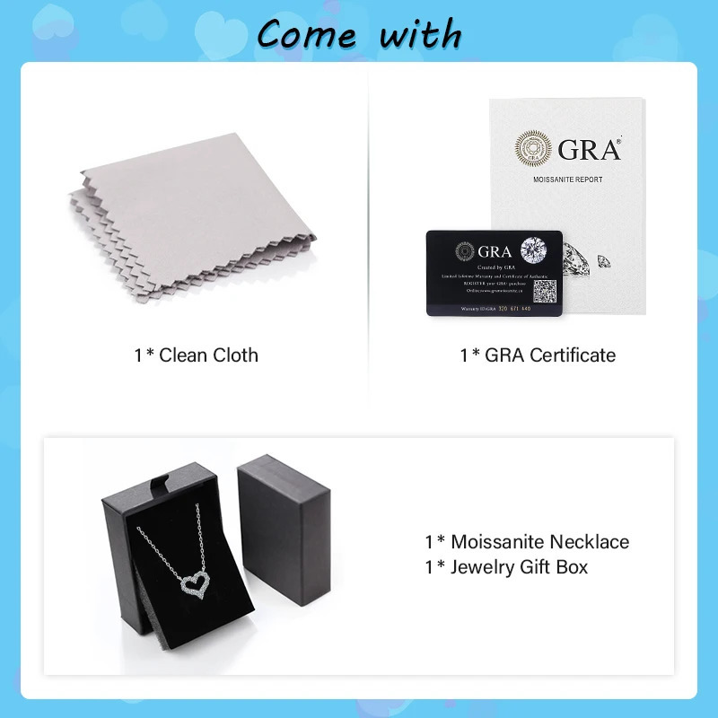 Diamond 1CT Womens Necklace Pendant 925 Silver Chain Party Bridal Exquisite Jewelry 240912