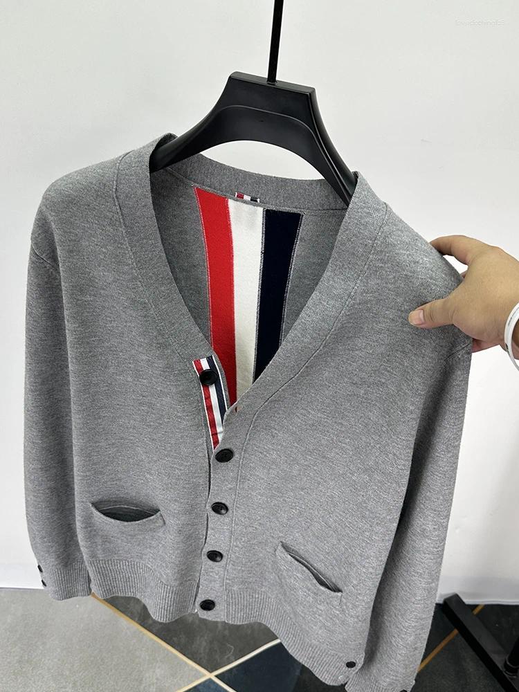 Men's Sweaters High-end Brand Fashion Autumn Winter Cardigan Sweater Jacket Designer Originally Loose Casual Korean V -neck Knitwear
