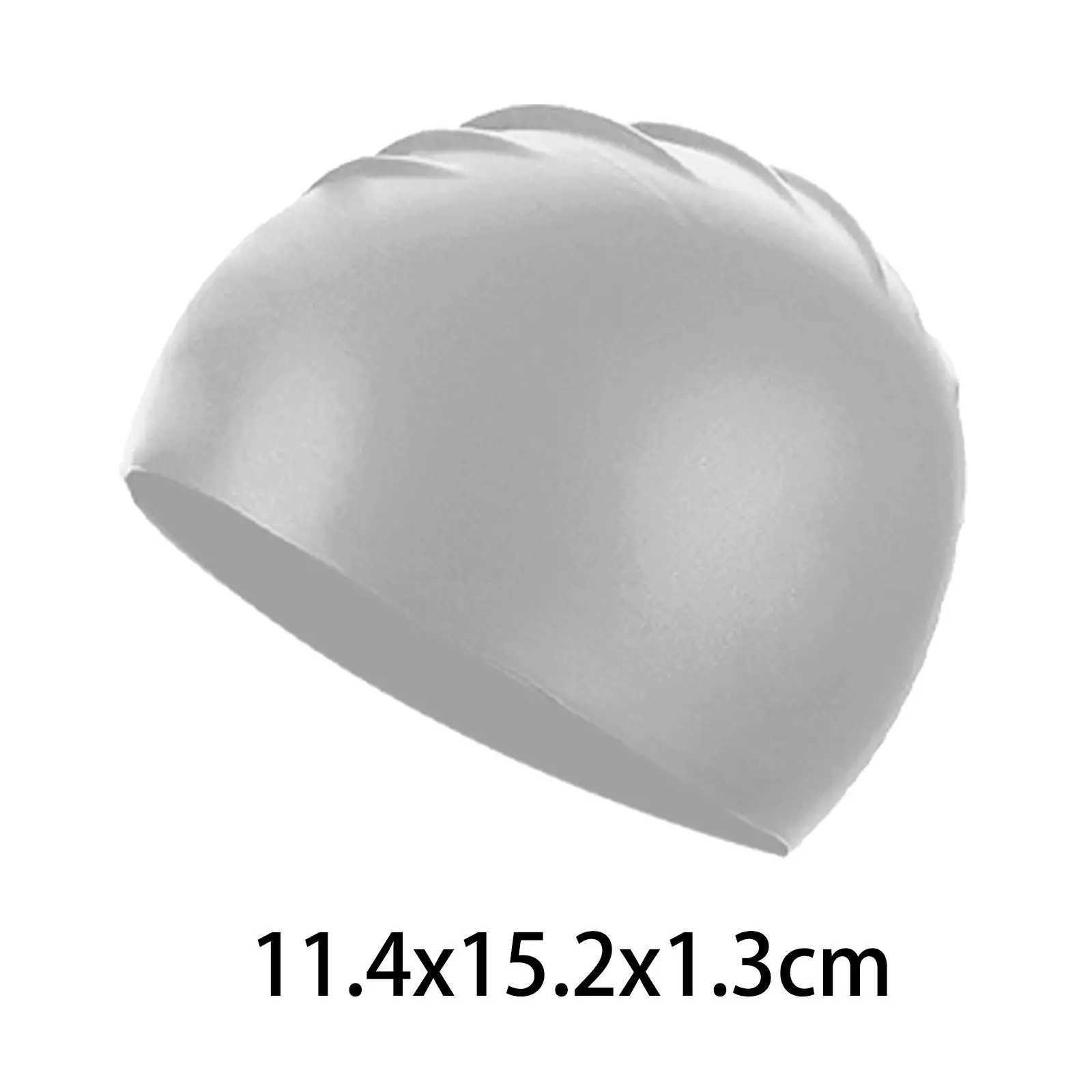 Silicone swim cap elastic water sports flexible summer hair keeping dry swim cap for adult unisex racing training girls and boys CL241009