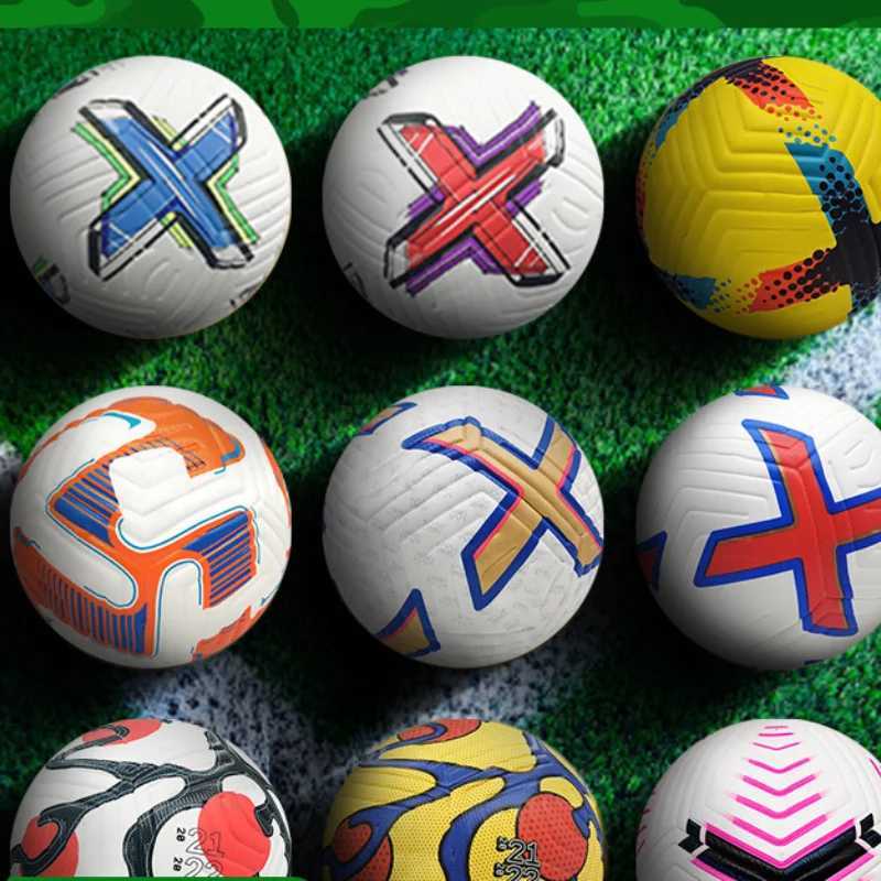 Standard Size 5-Ball PU Hot Adhesive Seam Anti Akage Football Adult Indoor or Outdoor Lawn Training Match FootballW241008