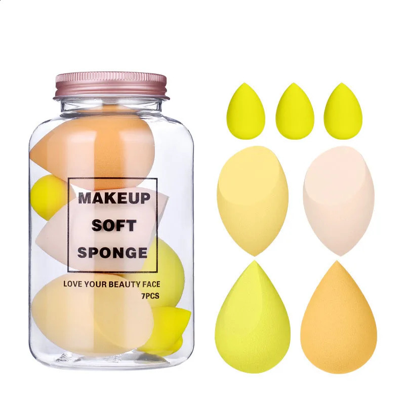 7/4 piece set makeup sponge set beauty cosmetics powder puff for basic cream concealer makeup mixer tool gift set 241008