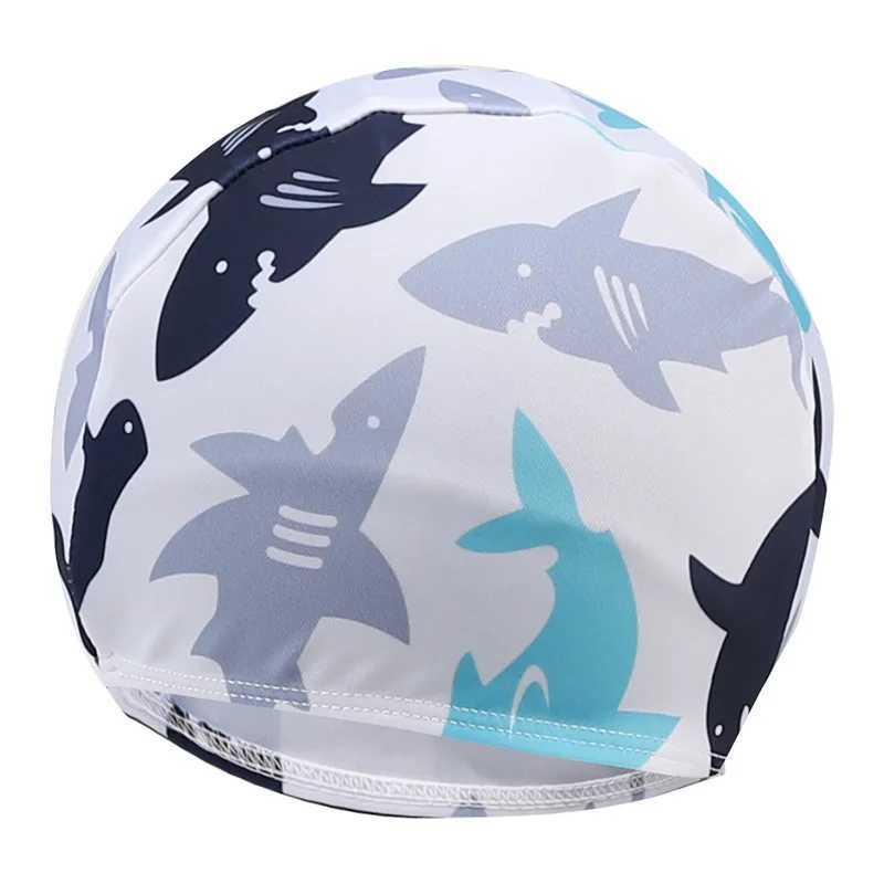 Childrens Swimming Cute Girl Swimming Waterproof Elastic Silicone Swimming Accessories for Children Natacion Diving Hat CL241009