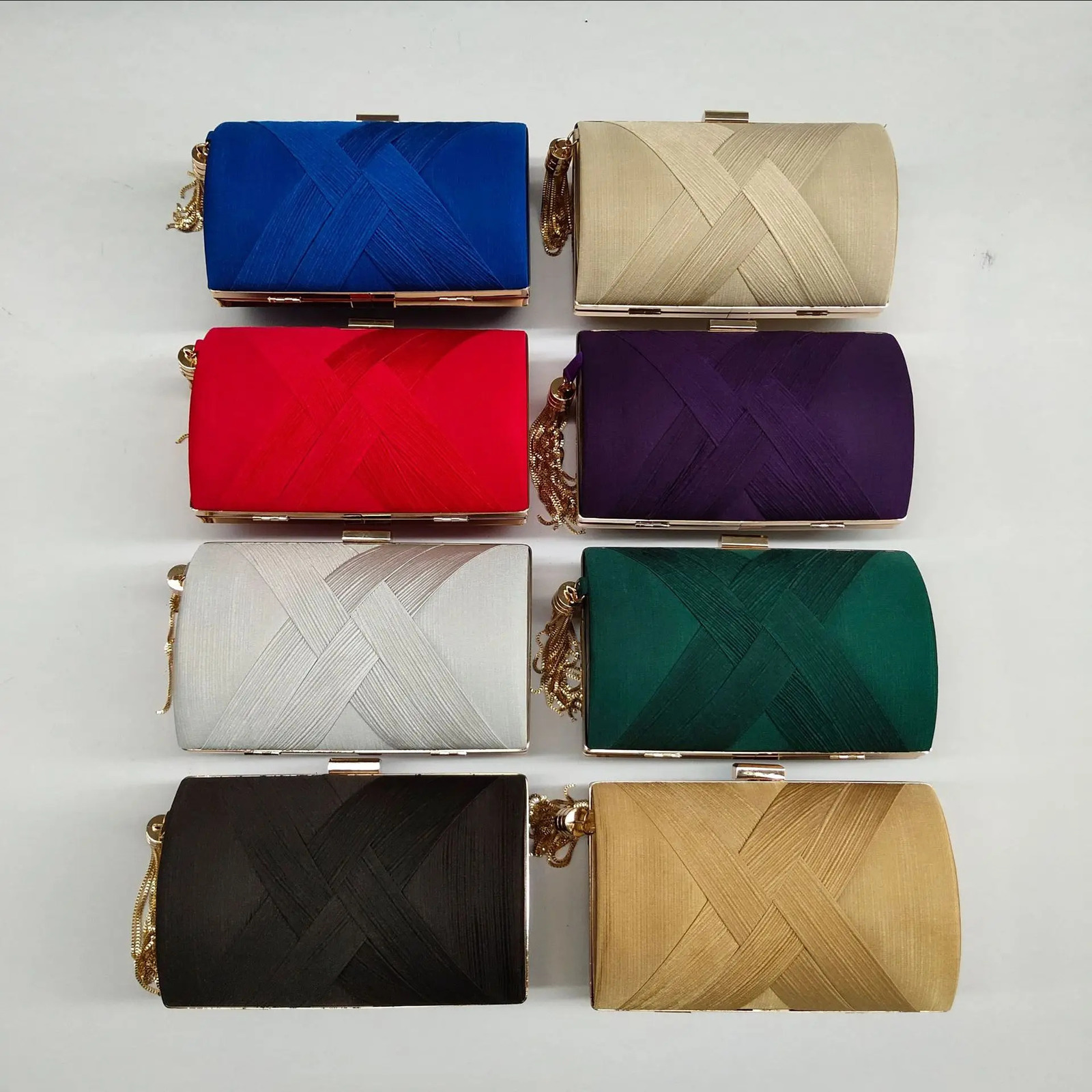 Womens clutch bag night bag pleated night handbag womens party wedding clutch tassel wallet shoulder chain cross body bag 241008