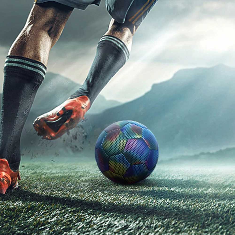 Luminous Rcctive Football Night Light Football Adult Size 5 Sports Training Ball Football Match EquipmentW241008