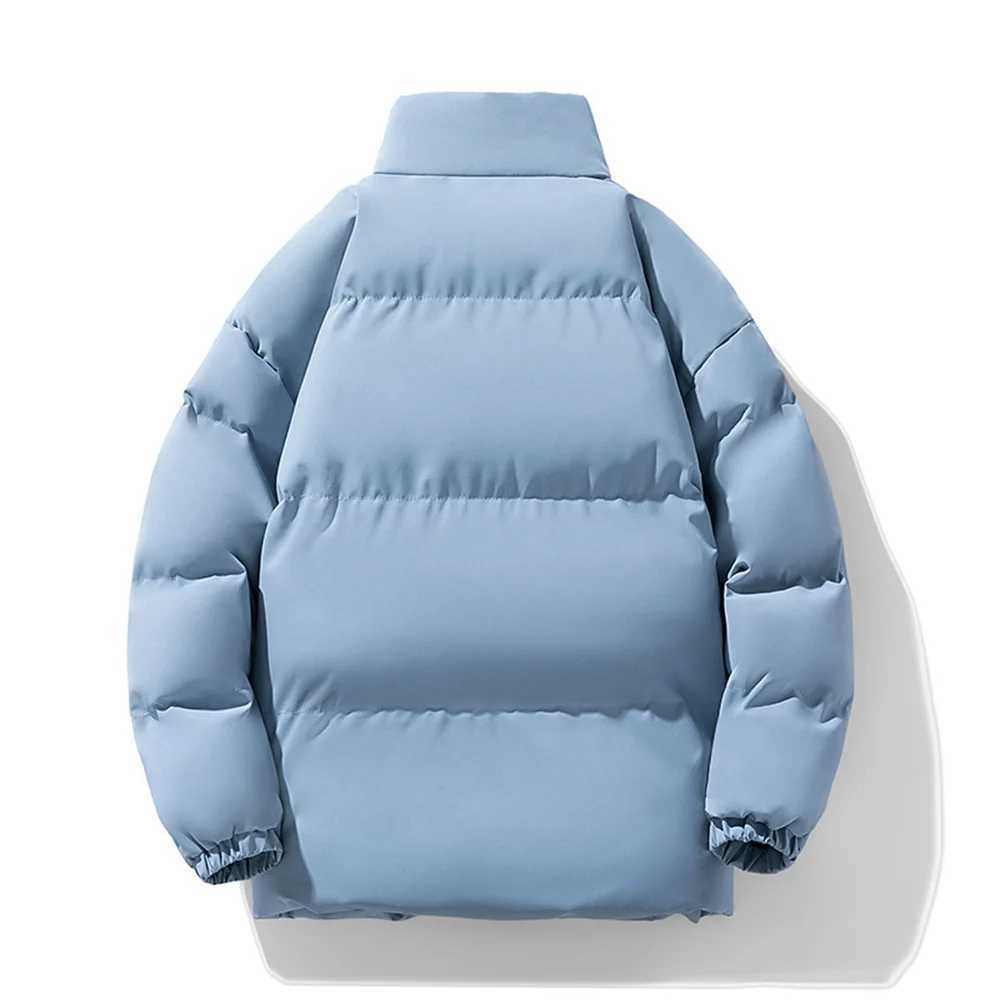 FGKKS Winter Brand Mens Solid Color Parkas Casual Warm Mens Cross-Border E-commerce Jacket Fashion Parkas Male Coats LX241018