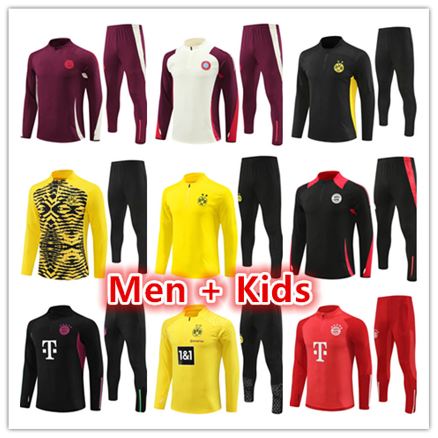 2025 2026 BaYerNS Munich mens kids soccer tracksuit football jerseys maillot chandal futbol survetement foot Jacket sets 24 25 26 DE LIGT SANE men trainers training
