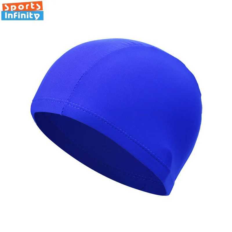 1 piece of comfortable and breathable swimming cap womens flower printed solid swimming cap childrens and adult universal swimming cap wholesale CL241