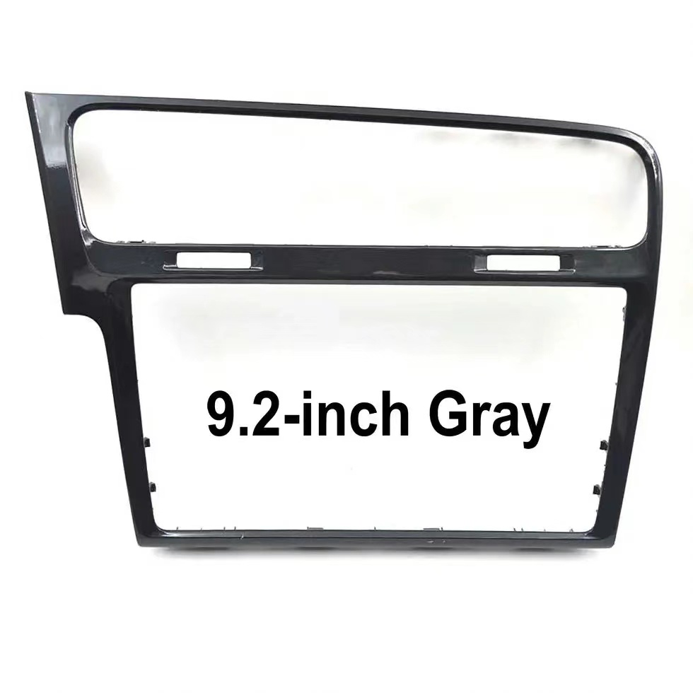 8 inch / 9.2 inch Piano Black MIB Radio Frame Panel Plates Decorative Frame For VW Golf MIB Stereo